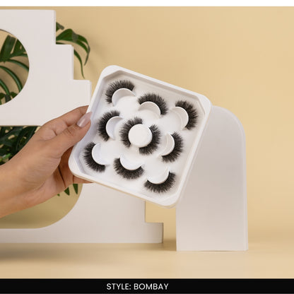 Bombay False Eye Lashes | Medium Occasion Wear | Vegan Cruelty-Free | Pair of 5