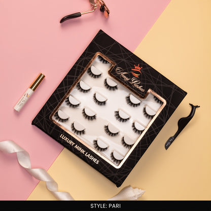 Pari False Eye Lashes | Medium Occasion Wear | Vegan Cruelty-Free | Pair of 10