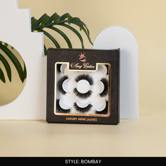 Bombay False Eye Lashes | Medium Occasion Wear | Vegan Cruelty-Free | Pair of 5