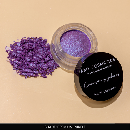 AMY LASHES Cream Shining Eyeshadow | Premium Purple | Shimmer Finish | Pigmented Formula