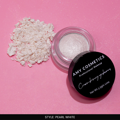 AMY LASHES Cream Shining Eyeshadow | Pearl White | Pearlescent Shimmer Finish | Pigmented Formula