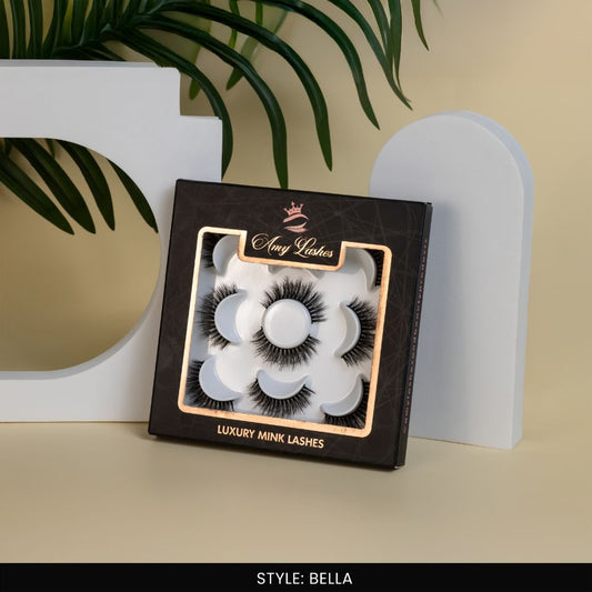 Bella False Eye Lashes | Natural Daily Wear | Vegan Cruelty-Free | Pair of 5