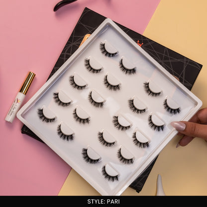 Pari False Eye Lashes | Medium Occasion Wear | Vegan Cruelty-Free | Pair of 10