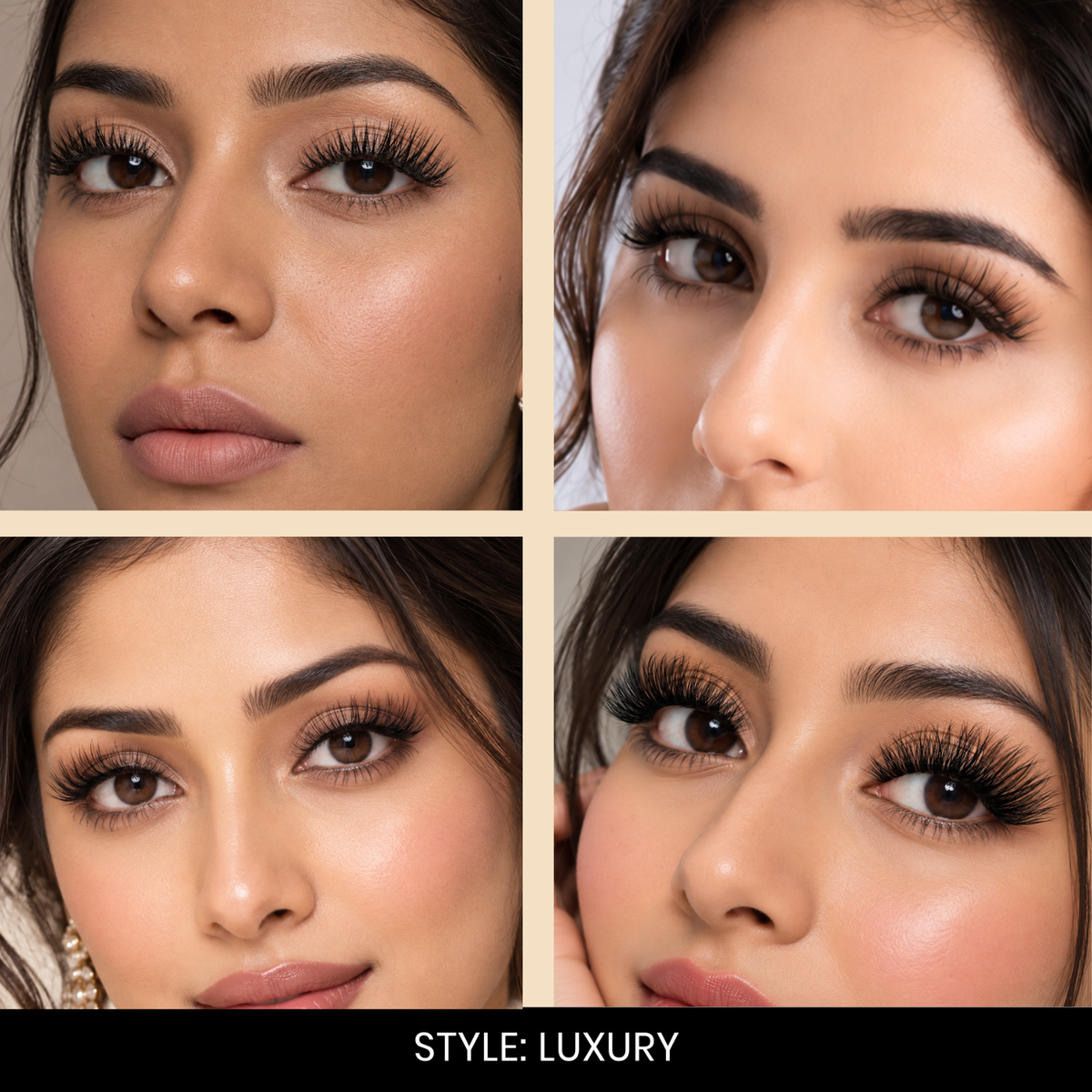 Luxury False Eyelashes | Pair of 20 | Fake Eyelashes for Women | Bridal & Wedding Look | Lightweight Band