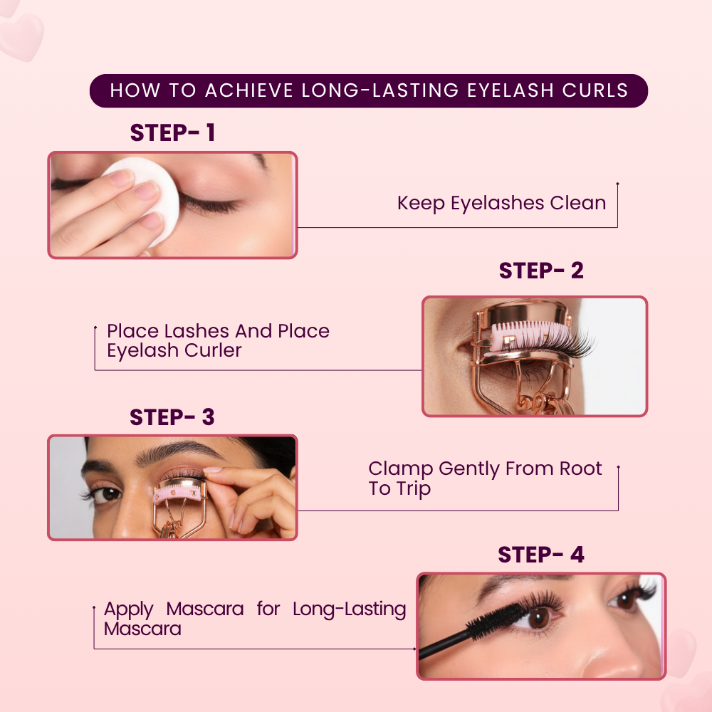 Peach Eyelash Curler | Curl and Lift Natural Lashes
