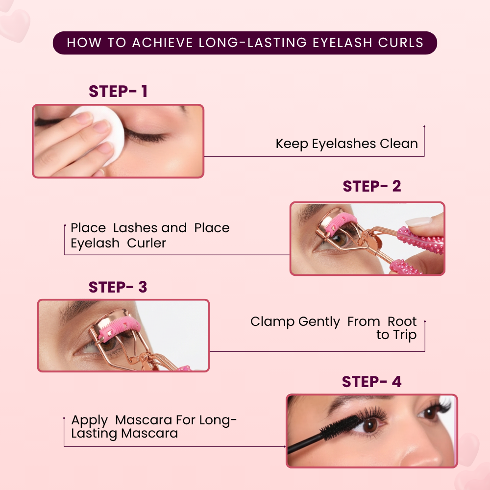 Pink Eyelash Curler | Curl and Lift Natural Lashes