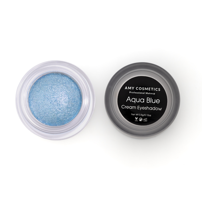 Aqua Blue Cream Shining Eyeshadow | Shimmer Finish | Pigmented Formula