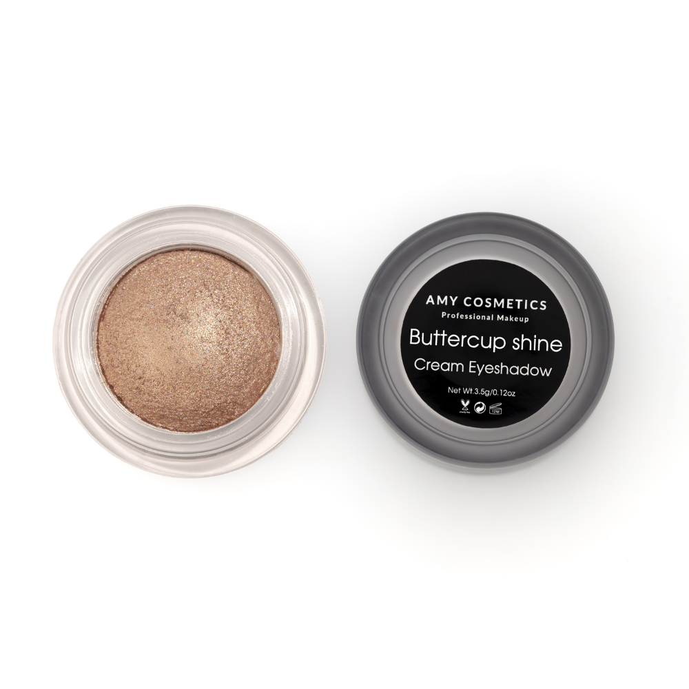 AMY LASHES Cream Shining Eyeshadow | Buttercup Shine | Shining Finish | Pigmented Formula