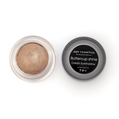 AMY LASHES Cream Shining Eyeshadow | Buttercup Shine | Shining Finish | Pigmented Formula