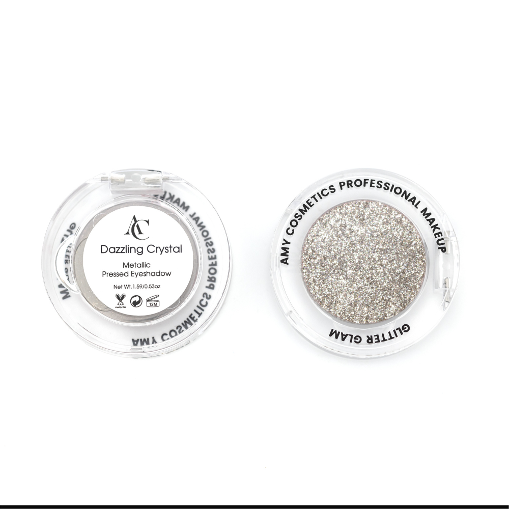Dazzling Crystal Single Metallic Pressed Eyeshadow | Pigmented | Long-Wearing