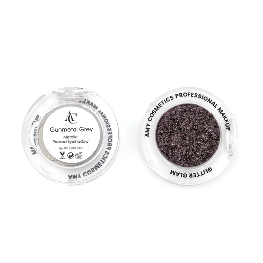 Gunmetal Grey Single Metallic Pressed Eyeshadow | Pigmented | Long-Wearing