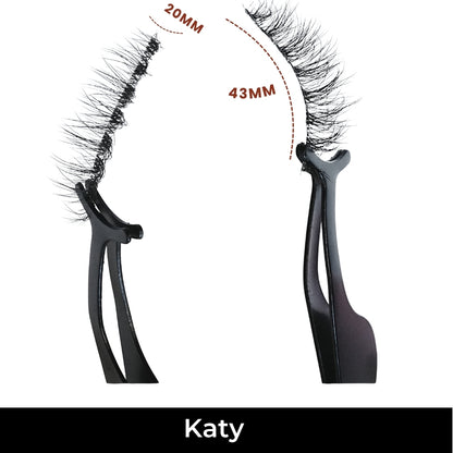 Katy False Eye Lashes | Medium Occasion Wear | Vegan Cruelty-Free | Pair of 10