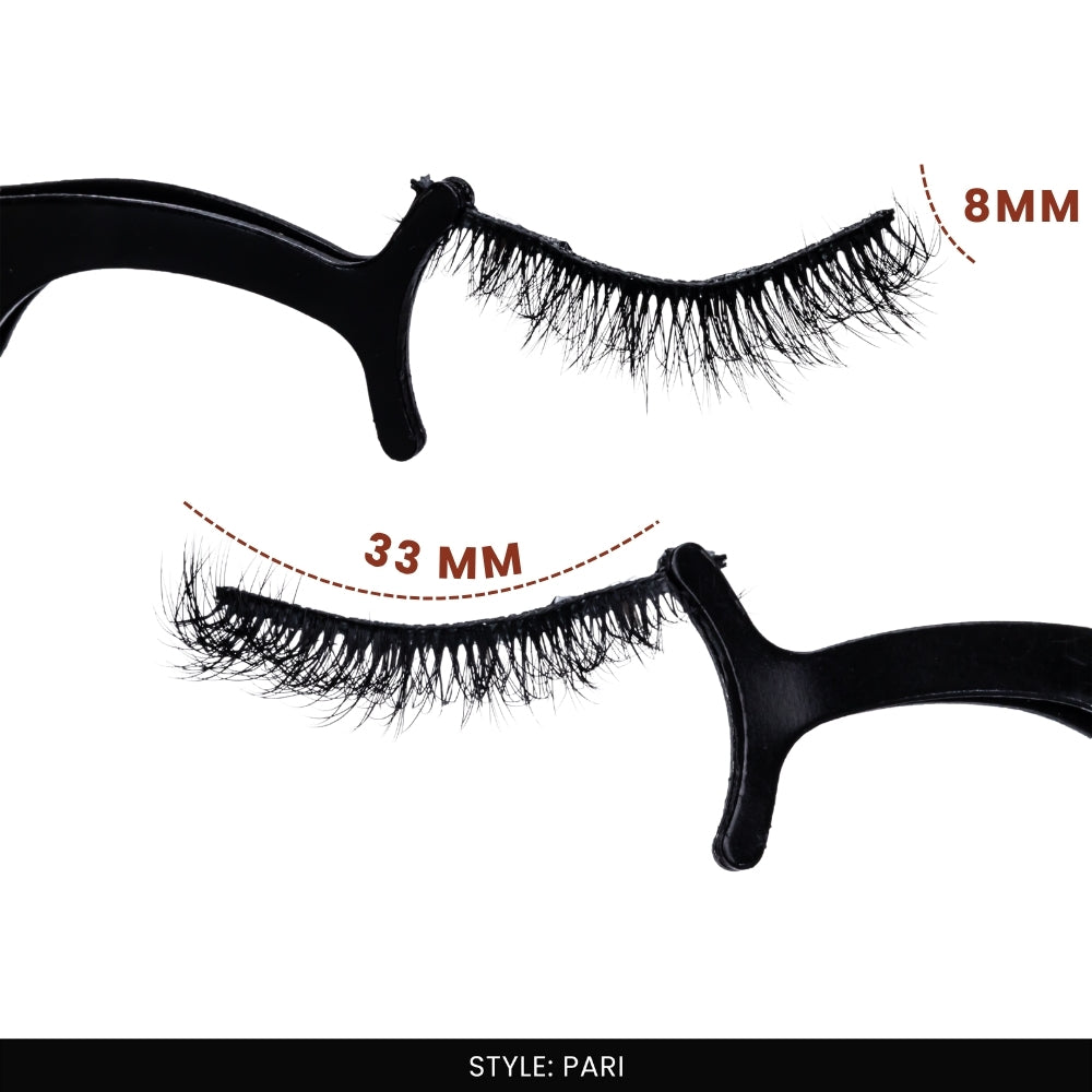 Pari False Eye Lashes | Medium Occasion Wear | Vegan Cruelty-Free | Pair of 10