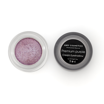 AMY LASHES Cream Shining Eyeshadow | Premium Purple | Shimmer Finish | Pigmented Formula