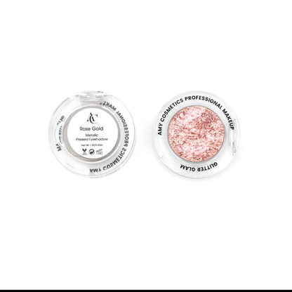 Rose Gold Single Metallic Pressed Eyeshadow | Pigmented | Long-Wearing