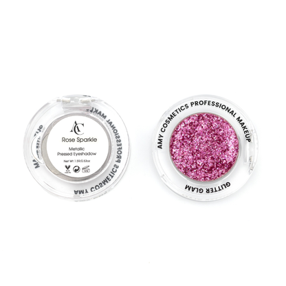 Rose Sparkle Single Metallic Pressed Eyeshadow | Pigmented | Long-Wearing