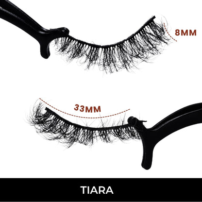 Tiara False Eye Lashes | Natural Daily Wear | Vegan Cruelty-Free | Pair of 5