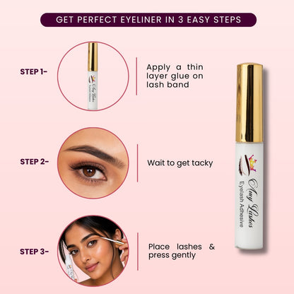 AMY LASHES Eye Lash Glue | White | Strong Hold Lash Adhesive