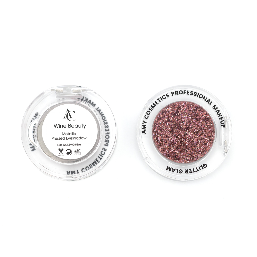 Wine Beauty Single Metallic Pressed Eyeshadow | Pigmented | Long-Wearing