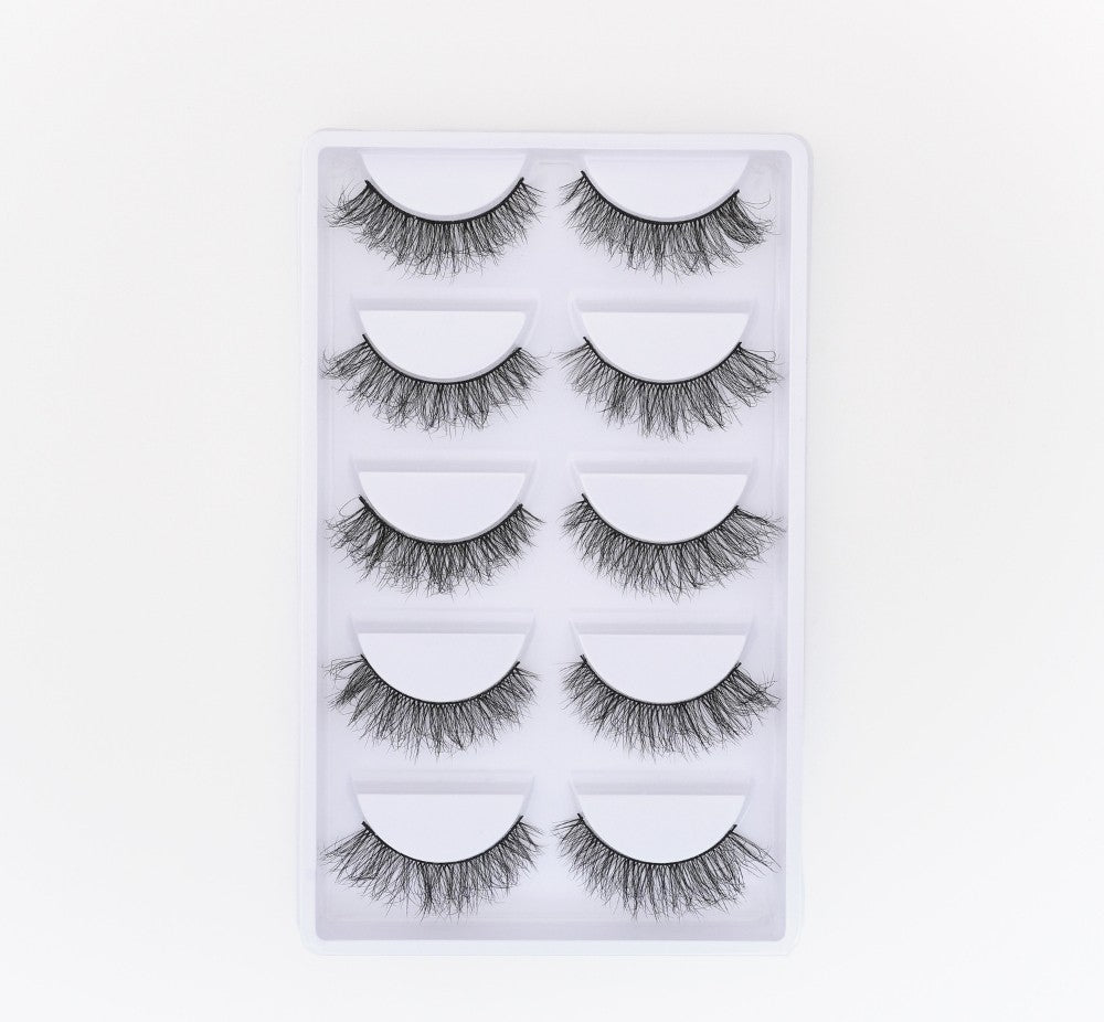 Ginger False Eye Lashes | Natural Daily Wear | Vegan Cruelty-Free | Pair of 5