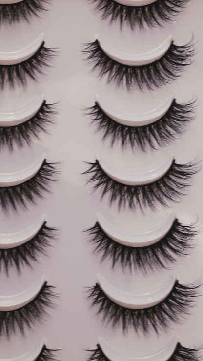 H-22 False Eye Lashes | Bold Dramatic Glam | Vegan Cruelty-Free | Pair of 20