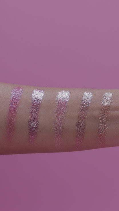 Pink Obsessed 5 Colours Pressed Metallic Eyeshadow Palette | Multiple Shades | Blendable