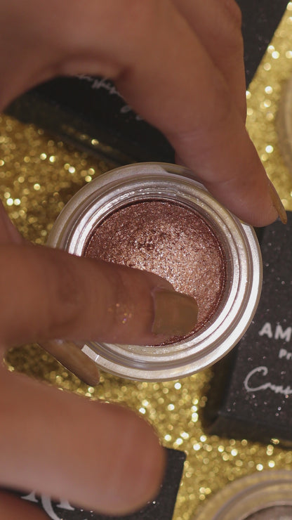AMY LASHES Cream Shining Eyeshadow | Nude Gold | Metallic Finish | Pigmented Formula