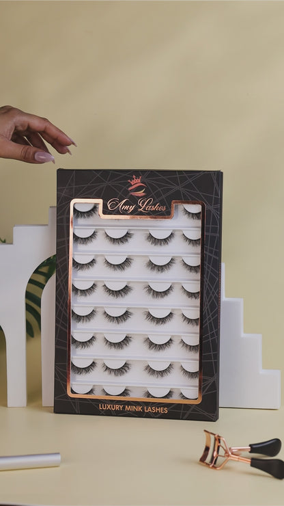 Plum False Eye Lashes | Natural Daily Wear | Vegan Cruelty-Free | Pair of 16