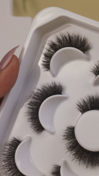 Bombay False Eye Lashes | Medium Occasion Wear | Vegan Cruelty-Free | Pair of 5