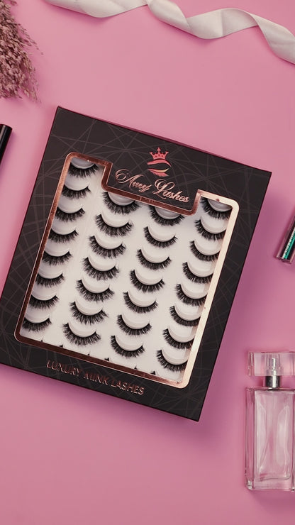 Dream False Eye Lashes | Bold Dramatic Glam | Vegan Cruelty-Free | Pair of 20