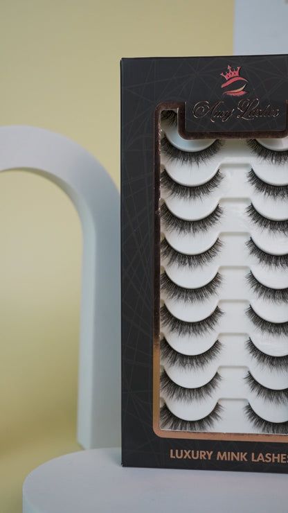 I-Desire False Eye Lashes | Bold Dramatic Glam | Vegan Cruelty-Free | Pair of 10