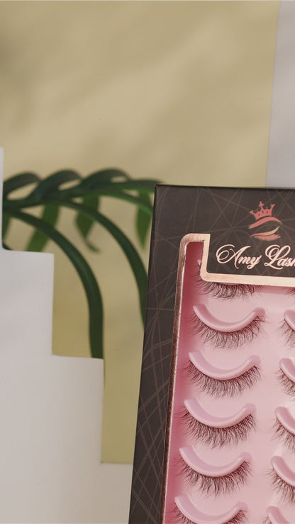 Sassy False Eye Lashes | Medium Occasion Wear | Vegan Cruelty-Free | Pair of 10