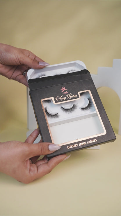 Exotic False Eye Lashes | Medium Occasion Wear | Vegan Cruelty-Free | Pair of 5