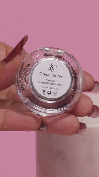Green Dream Single Metallic Pressed Eyeshadow | Pigmented | Long-Wearing