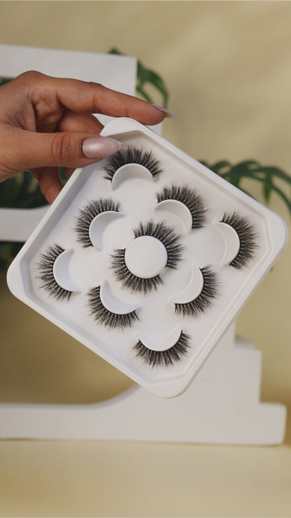 Bella False Eye Lashes | Natural Daily Wear | Vegan Cruelty-Free | Pair of 5
