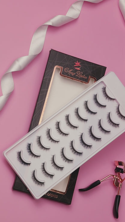 Cherry False Eye Lashes | Medium Occasion Wear | Vegan Cruelty-Free | Pair of 10