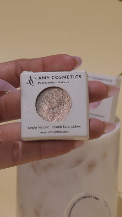 Glam Gold Single Metallic Pressed Eyeshadow | Pigmented | Long-Wearing