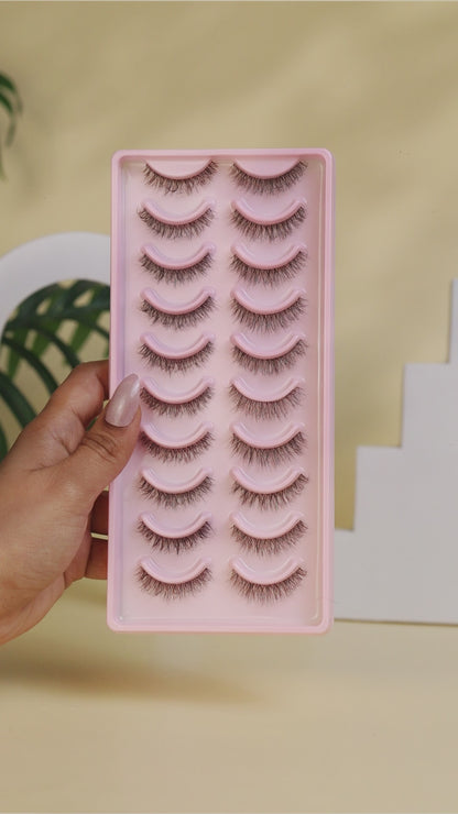 Boss False Eye Lashes | Bold Dramatic Glam | Vegan Cruelty-Free | Pair of 10