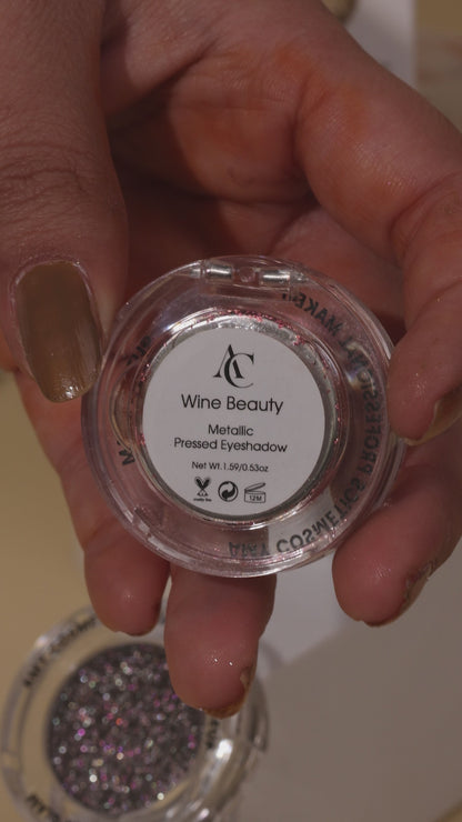 Wine Beauty Single Metallic Pressed Eyeshadow | Pigmented | Long-Wearing
