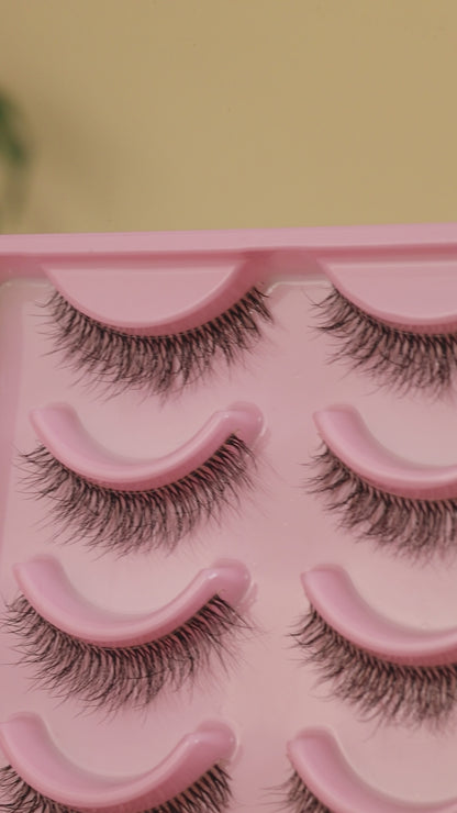 Norah False Eye Lashes | Bold Dramatic Glam | Vegan Cruelty-Free | Pair of 10