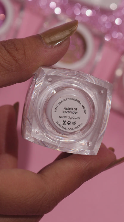 Fields Of Lavender Ultra Fine Loose Glitters | Cosmetic Grade | Face Body Nail