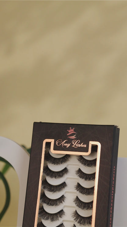 Kiwi False Eye Lashes | Medium Occasion Wear | Vegan Cruelty-Free | Pair of 10