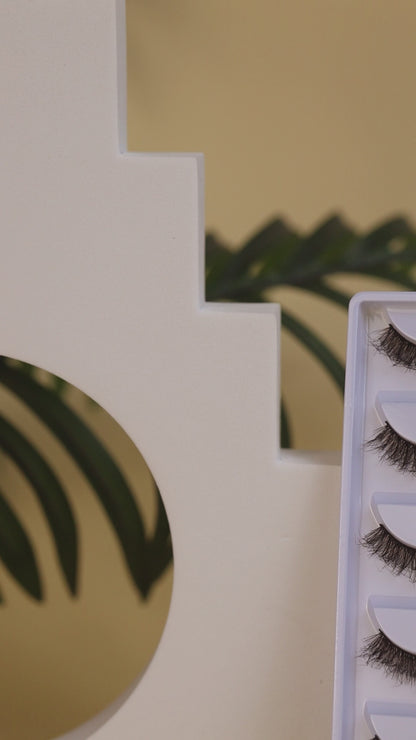 Maya False Eye Lashes | Natural Daily Wear | Vegan Cruelty-Free | Pair of 5