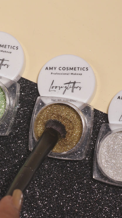 Light Gold Loose Glitters | Cosmetic Grade | Face and Body Use